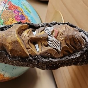 Vintage Rindenschmid hand made tree bark bottle